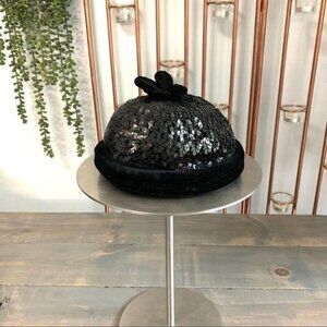 Vintage 50s Glenover Henry Pollak Sequined Hat